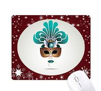 cyan joyeux carnaval de venise tapis de souris en hiver flocon de neige
