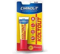 Colle de fixation et d'étanchéité - CYANOLIT - Blanc - Blister 50ml - Pratique pour petites réparations - Polyvalente et résistante