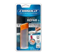 Cyanolit Pâte à réparer 33505036 Multi-matériaux – Bouchon cutter intégré – Transparent 48 g
