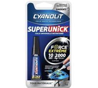 Colle - CYANOLIT - Ultra Flex Gel - 3 g - Ultra-résistante - Ajustable en 10 secondes