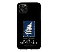 Cyanotype Fougère Soleil Impression Photo Processus Botanique Art Graphique Coque pour iPhone 11 Pro Max