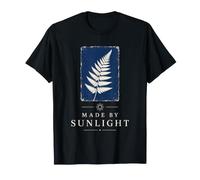 Cyanotype Fougère Soleil Impression Photo Processus Botanique Art Graphique T-Shirt