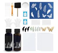 Cyanotype, Kit Cyanotype, Cyanotype Sensitizer Set, Cyanotype Kit, Livré Avec des Plumes, des Plantes et d'Autres Matériaux et Outils, Adaptés aux Créations DIY Telles que des Sacs en Coton et des Pho
