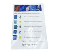 Cyanotype Papier d'impression naturelle haute sensibilité pour enfants, adultes, artistes et étudiants Impression solaire avec feuille Cyanotype Haute Sensibilité Nature Art Cadeau