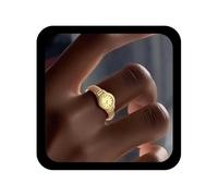 Cybche Boho Finger Watches Anneau Round Watch Anneau Golt Signet Anneaux fausses horloges Bijouts ouverts réglables pour les femmes