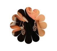 Cybche Boucles D'oreilles Pomme De Pin 3d Boucles D'oreilles Pendantes Or Mignon Automne Fruits Boucles D'oreilles Crochet Vacances Bijoux Pour Femmes