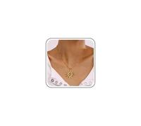 Cybche Collier Boho Grand Soleil Collier Choker Colliers Pendentif Soleil Spirale Or Petit Satellite Perlé Colliers Chaîne Serpent Tourbillon Céleste Soleils Tournesol Bijoux Pour Femmes