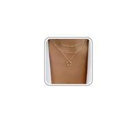 Cybche Collier Ras Du Cou Boho Collier Pendentif Cercle Rond Doré Collier Superposé Chaîne Paperclip Anneau Infini Charms Colliers Bijoux Pour Femmes