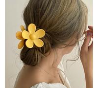 Cybche Pinces À Cheveux À Fleurs Pinces À Cheveux À Fleurs En Acrylique Pince À Cheveuxs À Fleur Jaunes Pince À Cheveuxs À Fleur Mates Accessoires De Coiffure Pour Femmes