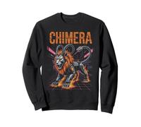 Cyber Chimera Fire Lion Serpent Chèvre Mecha Bête Sweatshirt