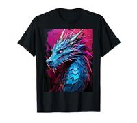 Cyber dragon futuriste avec une esthétique high-tech T-Shirt