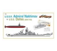 Cyber-Hobby - URSS Admiral Nakhimov & USS Dallas Submarine Twin Ship Kit SET - CH7112 G