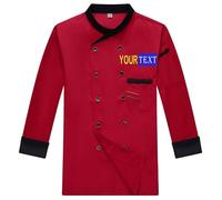 Cyber Monday Deals Costume de chef personnalisé à manches courtes et longues brodées Veste de chef de cuisine restaurant uniforme de travail pour homme et femme