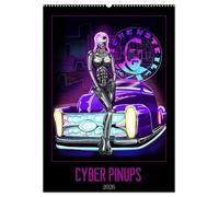 CYBER PINUPS (Wandkalender 2026 DIN A2 hoch), CALVENDO Monatskalender: Mehr als nur Pinup. Farbenprächtig, Futuristisch, Nostalgisch.
