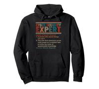 Cyber Security Expert Definition Computer IT Tech Geek Cadeau Sweat à Capuche