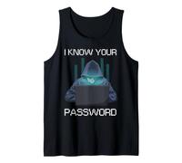 Cyber Security Password Humour Ethical Hacker IT Pro Meme Débardeur