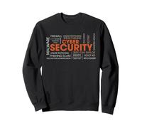 Cyber Security Word Cloud IT InfoSec Menace Termes Design Sweatshirt