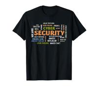 Cyber Security Word Cloud IT InfoSec Menace Termes Design T-Shirt