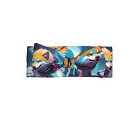 Cyber Wolf Pack Bandeau élastique avec nœud imprimé pour bébé, adapté pour les nouveau-nés, les séances photo et le port quotidien