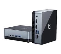 CyberGeek Nano J1 Linux Mini PC, Intel N5095A Quad-Core, petits ordinateurs de bureau avec 16 Go de RAM, 1 To PCIe SSD, double écran 4K, WiFi, Type-C, RJ45, VESA, Ubuntu OS pour entreprise/maison