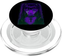 Cybergoth Cybercore Grunge Punk Goth Girl Anime Manga PopSockets PopGrip pour MagSafe