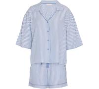Cyberjammies Cyberjammies Blue Denim Look Stripe Relaxed Shorts Set
