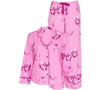 Cyberjammies Cyberjammies Pink Bow Print Pyjamas Set