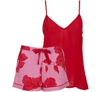 Cyberjammies Cyberjammies Red Modal Cami And Pink Floral Print Shorts Set Red EU 36 (UK 8)