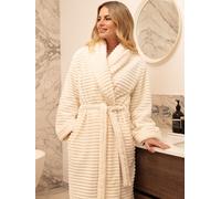 Cyberjammies Robe de chambre rayée en peau de phoque molletonnée Cyberjammies Crème L (EU 44-46)