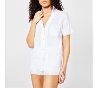 Cyberjammies Rose Embroidered Pyjama Set Blanc 8 (XS) Female