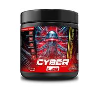 CYBERLAB Energy Drink | Multivitamines-Taurine-Cafeine-Magnesium-Zinc-Guarana | Boisson energisante en poudre sans sucre avec Vitamine C,B,A | Made in FR | STRAWBERRY GLITCH | Sport et Gaming | 400g