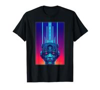Cybernétique Steampunk Aztec Cybernetic Neuromancer T-Shirt Graphique avec Valeur