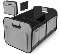 CYBERNOVA Organisateur de stockage de boot de voiture,Multi-compartiment pliable étanche pour le camping, SUV, camion, sac de stockage ordinaire de boot de voiture de grande capacité,70L (gris)
