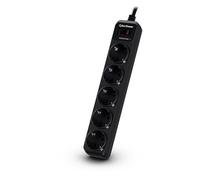 CyberPower B0520SC0-DE protection surtension Noir 5 sortie(s) CA 200 - 250 V 1,8 m