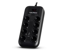 CyberPower P0820SUF0-DE protection surtension Noir 8 sortie(s) CA 200 - 250 V 1,8 m