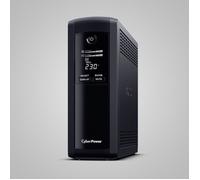 CyberPower UPS Tracer III VP1200ELCD-FR 1.2kVA 720W Interactivité de Ligne, 5 Prises Type E, USB, RS-232, Écran LCD, Autonomie 4-12min
