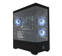 CyberpowerPC Wyvern Gaming PC - AMD Ryzen 5 5500, AMD Radeon RX 9060 XT 8GB, 16GB RAM, 1TB NVMe SSD, 650W 80+ PSU, Wi-FI, Windows 11, Prism Panoramic RGB Black