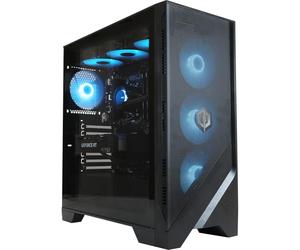 CyberpowerPC x MSI PBM Gaming PC - Intel Core i7 12700KF, Nvidia RTX 5070, 32GB RAM, 2TB NVMe SSD, 850W PSU, Wi-FI, Windows 11, Liquid Cooling, Mag Forge 320R Airflow
