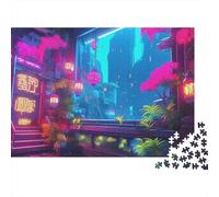 Cyberpunk 1000 Pièces Puzzle pour Adultes Jeu Stimulant Puzzle Anti-Stress Cultiver l'esprit D'équipe pour Décorations Familiales 500pcs (52x38cm)