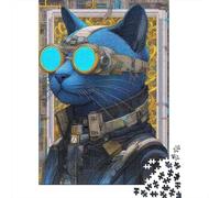 Cyberpunk 1000 Pièces Puzzle pour Adultes Jeux Éducatifs Puzzle Anti-Stress Entraîner La Mémoire du Cerveau pour Adultes Et Enfants De 14 Ans Et Plus 300pcs (40x28cm)
