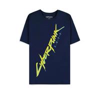 Cyberpunk 2077 - Logo - T-Shirt - Bleu - S - 100% Coton,Jersey