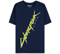 Cyberpunk 2077 T-shirt à manches courtes avec logo pour homme, Noir , S