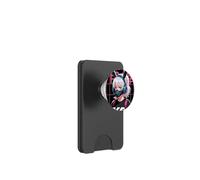 Cyberpunk Anime Girl - Fille Anime Lapin Urbain Futuriste PopSockets PopWallet pour MagSafe