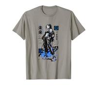 Cyberpunk Anime Girl Kanji Sci FI T-Shirt