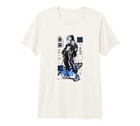 Cyberpunk Anime Girl Kanji Sci FI T-Shirt Haut de Gamme
