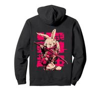 Cyberpunk Bunny Girl Katana Anime Manga Techwear Harajuku Sweat à Capuche