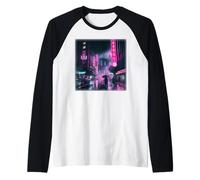 Cyberpunk City Street of Tokyo at Midnight Busan Corée Manche Raglan