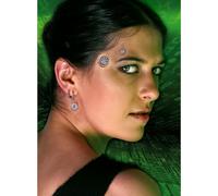 Cyberpunk Douilles de données - Application en latex avec colle pour la peau - Accessoire de costume à effet spécial - Maquillage pour Halloween, carnaval et fête d'horreur