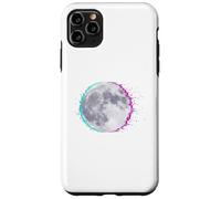 Cyberpunk Glitch Moon - Retro Vaporwave Full, Moon Art Coque pour iPhone 11 Pro Max