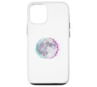 Cyberpunk Glitch Moon - Retro Vaporwave Full, Moon Art Coque pour iPhone 12/12 Pro